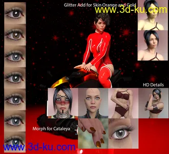 3D打印模型Cataleya HD for Genesis 8 Female的图片