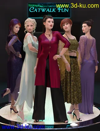 3D打印模型Catwalk Fun Poses for Genesis 8 Female的图片