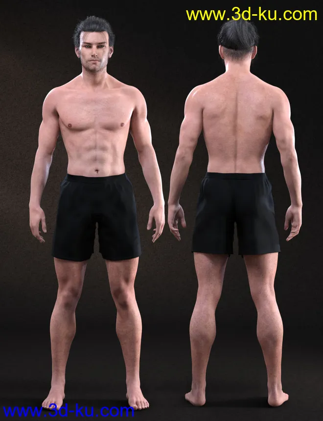 CB Habben HD For Genesis 8 Male模型的图片9