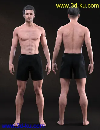 3D打印模型CB Habben HD For Genesis 8 Male的图片