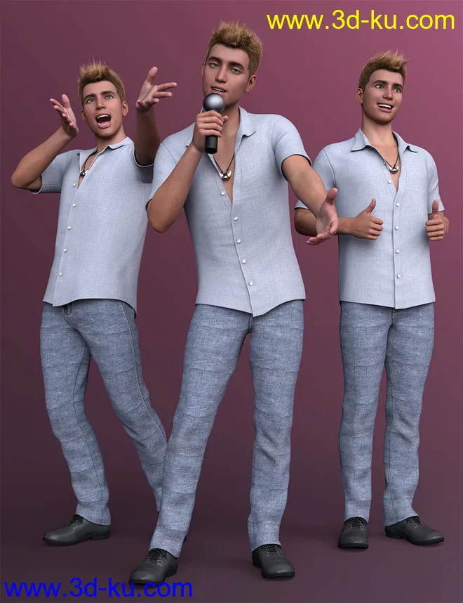 CDI Comedian Poses for Genesis 8.1 Male模型的图片1