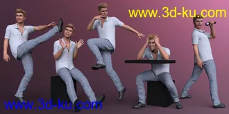 3D打印模型CDI Comedian Poses for Genesis 8.1 Male的图片