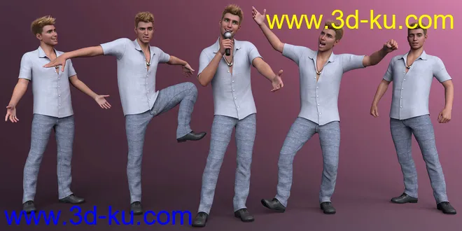 CDI Comedian Poses for Genesis 8.1 Male模型的图片4