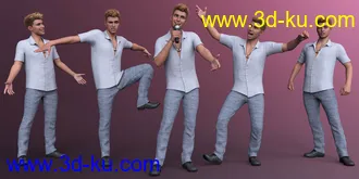 3D打印模型CDI Comedian Poses for Genesis 8.1 Male的图片