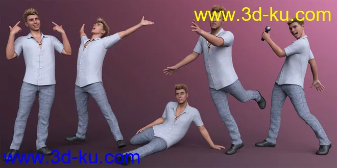 CDI Comedian Poses for Genesis 8.1 Male模型的图片5