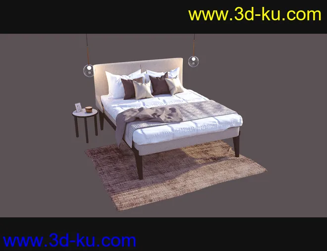 Cecilia House Bed Furniture模型的图片2