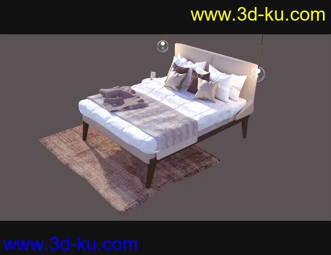 Cecilia House Bed Furniture模型的图片3