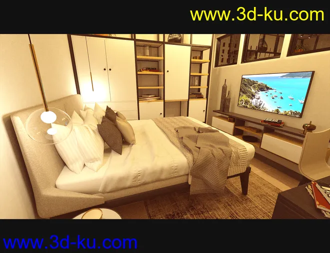 Cecilia House Bed Furniture模型的图片9