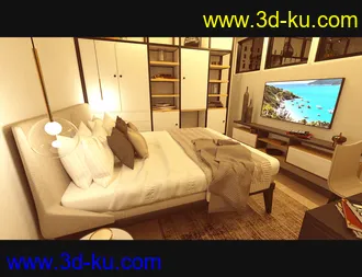 3D打印模型Cecilia House Bed Furniture的图片