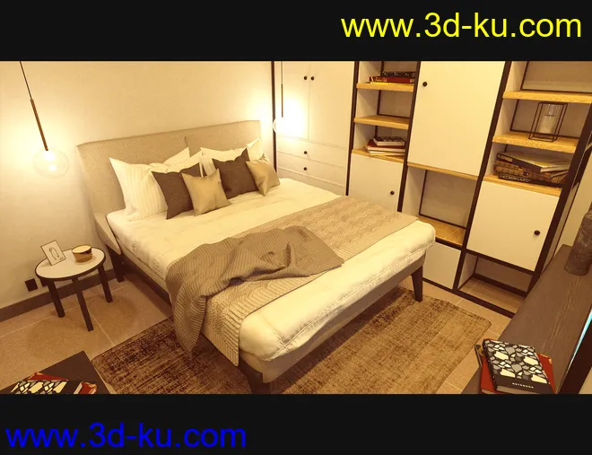 Cecilia House Bed Furniture模型的图片10