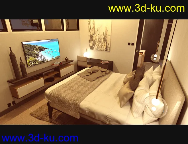 Cecilia House Bed Furniture模型的图片11