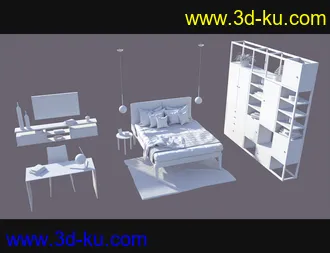 3D打印模型Cecilia House Bed Furniture的图片