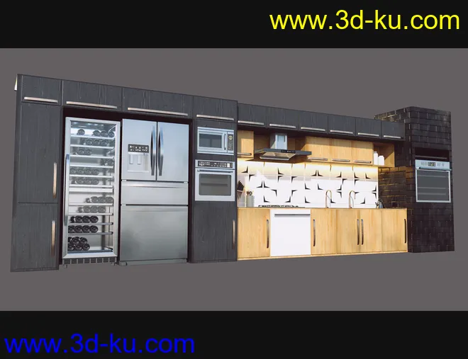 Cecilia House Kitchen Props模型的图片2