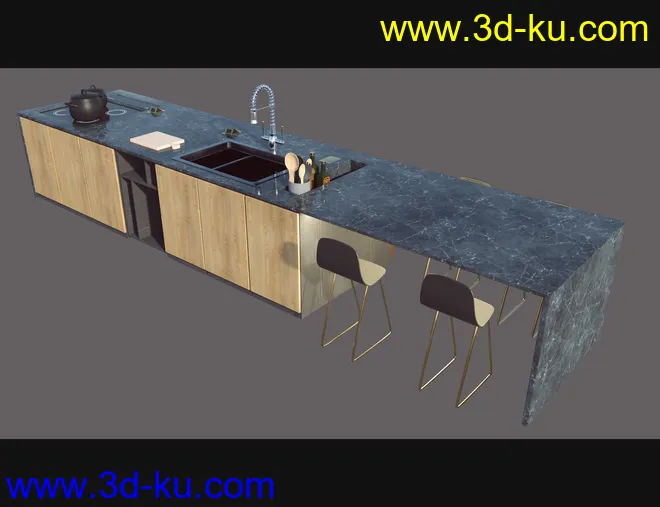 Cecilia House Kitchen Props模型的图片5