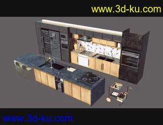 3D打印模型Cecilia House Kitchen Props的图片