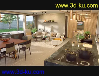 3D打印模型Cecilia House Kitchen Props的图片