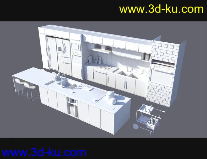 Cecilia House Kitchen Props模型的图片11