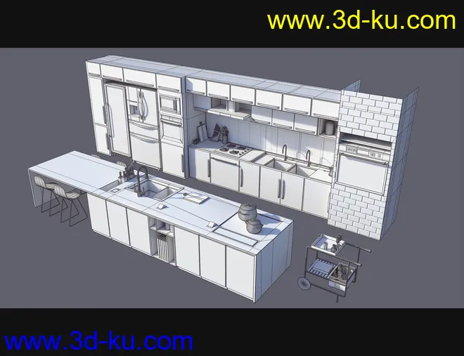 Cecilia House Kitchen Props模型的图片12