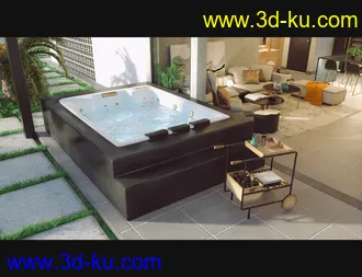 3D打印模型Cecilia House Living Room and Outdoor Furniture的图片
