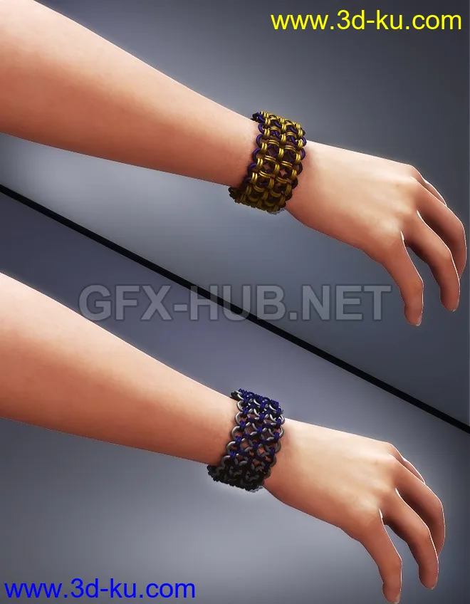 Chainmail Bracelets Anklets for V4模型的图片1
