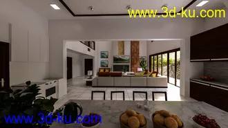 3D打印模型Chef's Kitchen and Living的图片