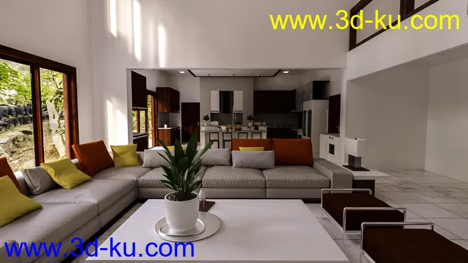 Chef's Kitchen and Living模型的图片3
