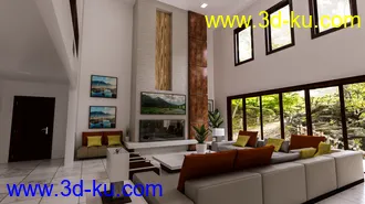 3D打印模型Chef's Kitchen and Living的图片