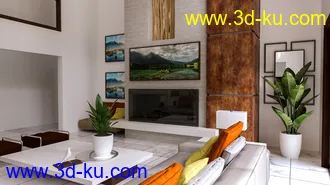 3D打印模型Chef's Kitchen and Living的图片
