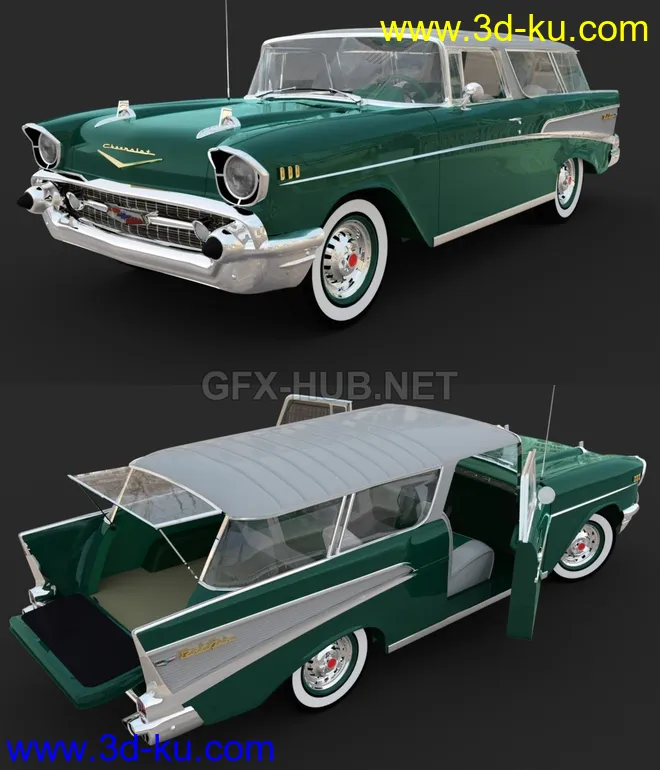 CHEVROLET NOMAD 1957for DAZ Studio模型的图片1