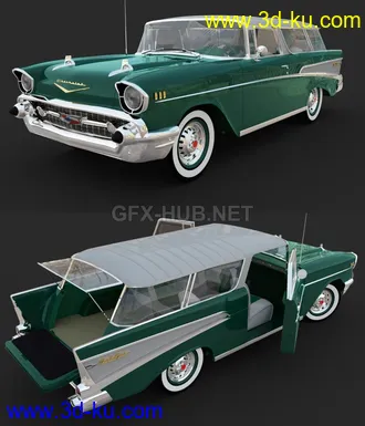 3D打印模型CHEVROLET NOMAD 1957for DAZ Studio的图片