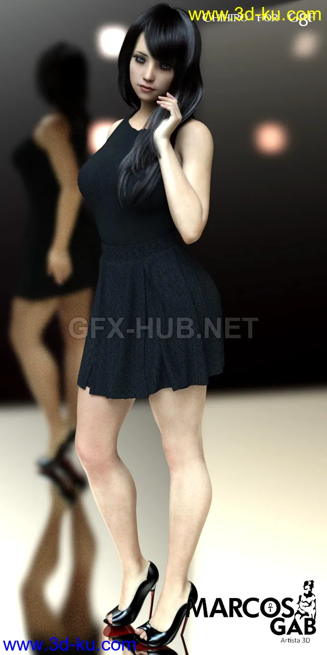 Chihiro For Genesis 8 Female模型的图片1