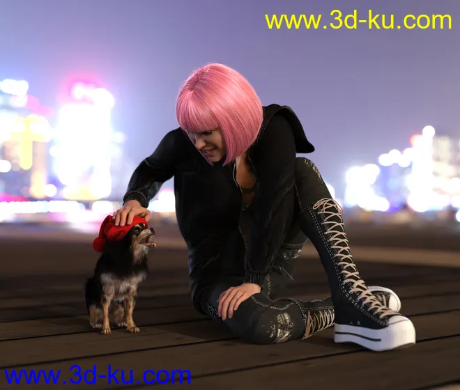 Chihuahua for Daz Dog 8 Penelope and Zorro Add-on模型的图片9