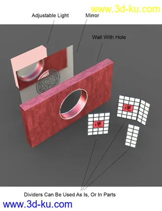3D打印模型Chinese Studio Set的图片