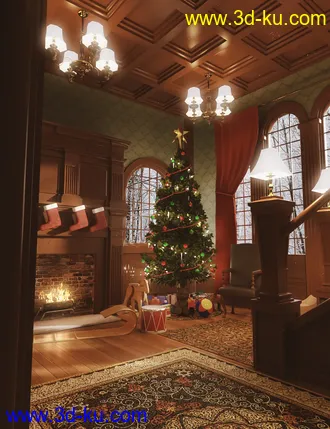 3D打印模型Christmas Room的图片
