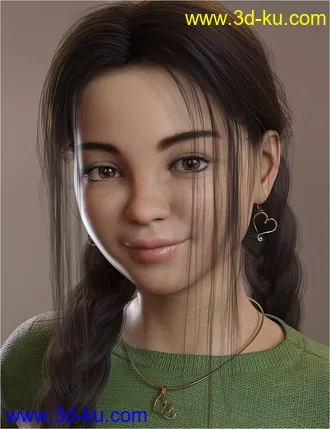 3D打印模型Chrystal Ann for Genesis 8 and Genesis 8.1 Female的图片