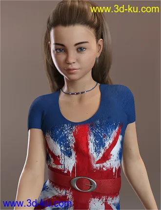 3D打印模型Chrystal Ann for Genesis 8 and Genesis 8.1 Female的图片