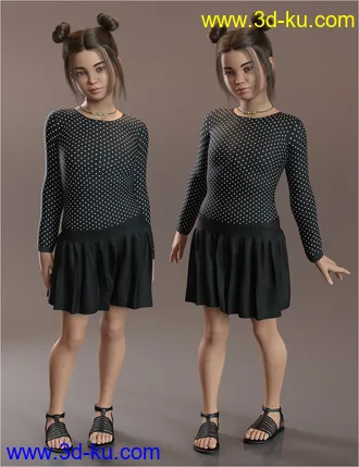 3D打印模型Chrystal Ann for Genesis 8 and Genesis 8.1 Female的图片