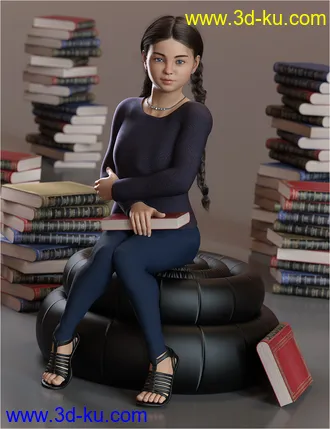 3D打印模型Chrystal Ann for Genesis 8 and Genesis 8.1 Female的图片