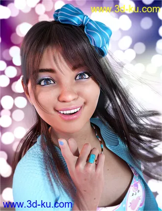 3D打印模型Chrystal Ann for Genesis 8 and Genesis 8.1 Female的图片