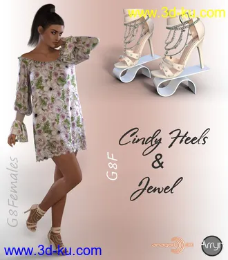 3D打印模型Cindy Heels and Jewel G8F的图片