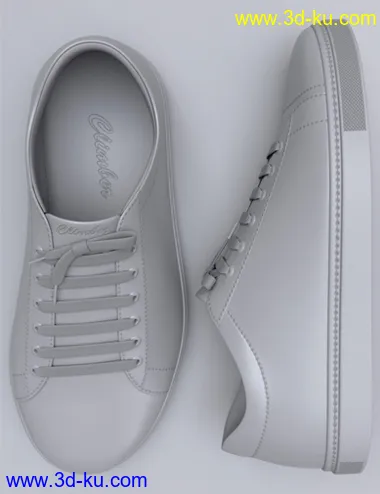 Classic and Walking Shoes for Genesis 8 and 8.1 Males模型的图片9