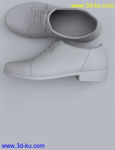 Classic and Walking Shoes for Genesis 8 and 8.1 Males模型的图片11