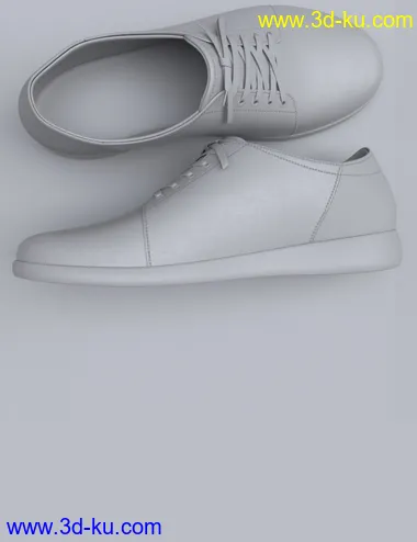 Classic and Walking Shoes for Genesis 8 and 8.1 Males模型的图片12