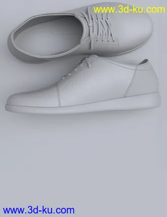 3D打印模型Classic and Walking Shoes for Genesis 8 and 8.1 Males的图片