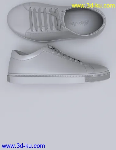 Classic and Walking Shoes for Genesis 8 and 8.1 Males模型的图片13