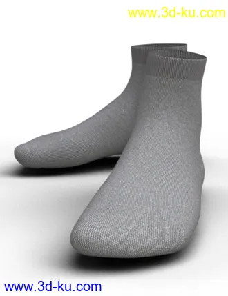 3D打印模型Classic and Walking Shoes for Genesis 8 and 8.1 Males的图片