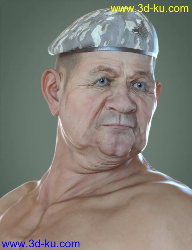 Colonel Kirk HD for Genesis 8.1 Male模型的图片1