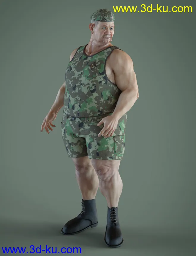 Colonel Kirk HD for Genesis 8.1 Male模型的图片3