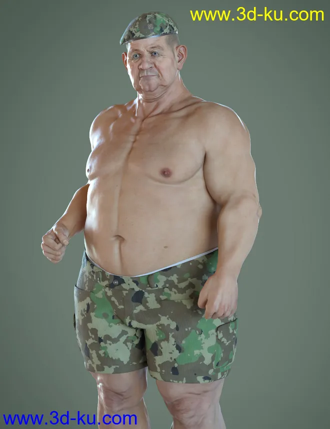 Colonel Kirk HD for Genesis 8.1 Male模型的图片4