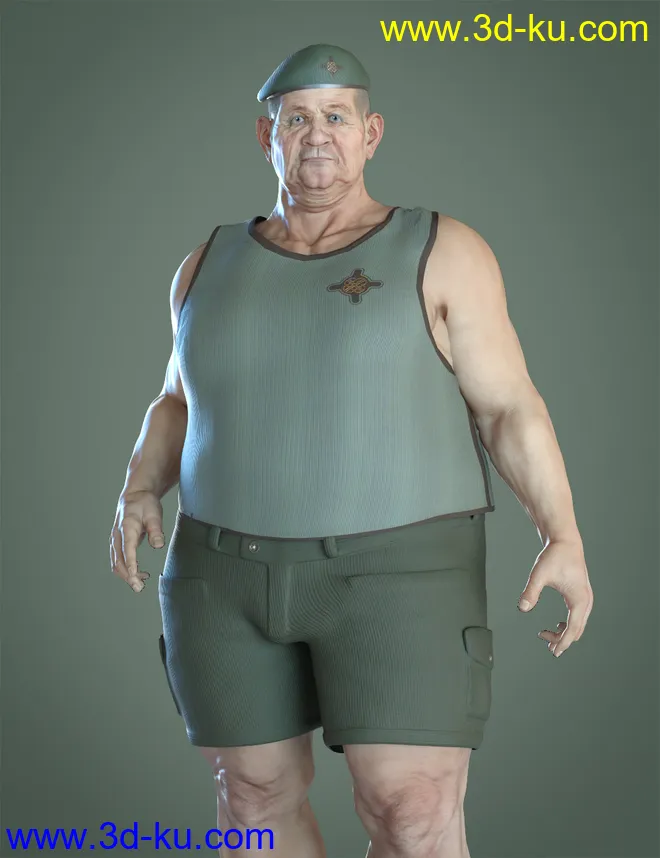 Colonel Kirk HD for Genesis 8.1 Male模型的图片6